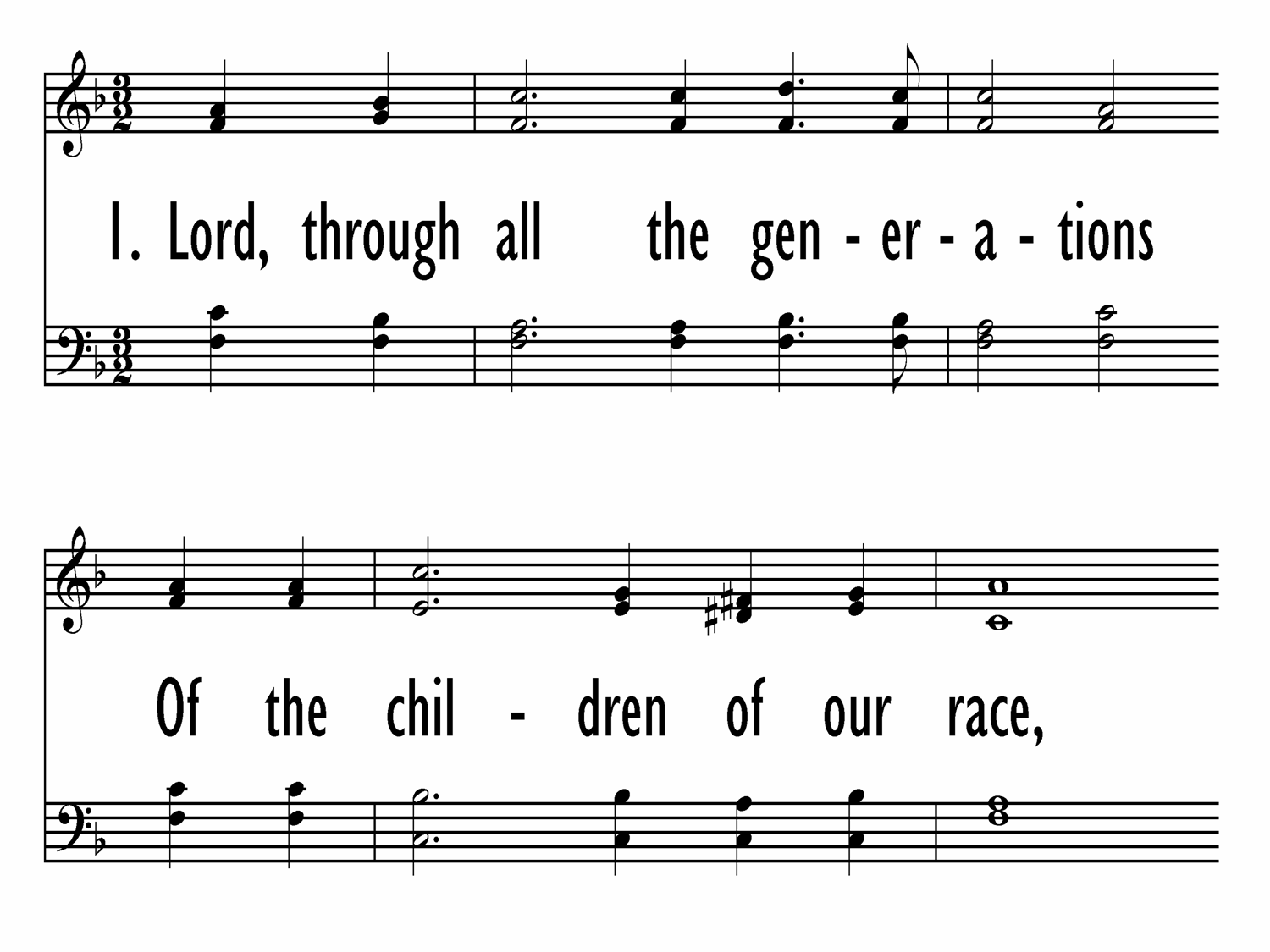 LORD, THROUGH ALL THE GENERATIONS (Blue Psalter Hymnal 175)